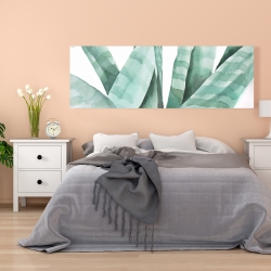 Canvas 20 x 60 - Watercolor striped desert plant