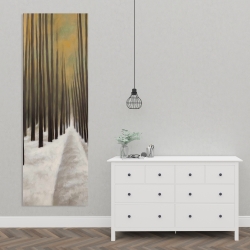 Toile 20 x 60 - Randonnée en forêt