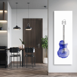 Canvas 20 x 60 - Blue guitar