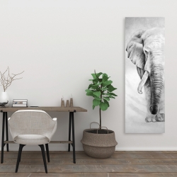 Toile 20 x 60 - Grand éléphant