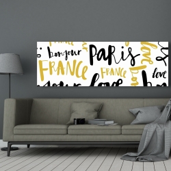 Toile 20 x 60 - Bonjour paris