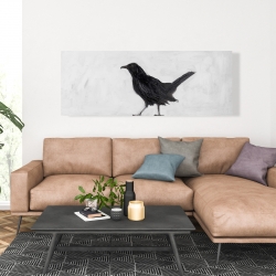 Canvas 20 x 60 - Lonely crow