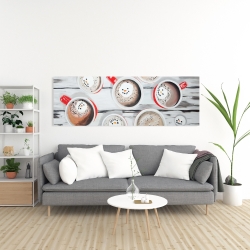 Toile 20 x 60 - Chocolat chaud du temps des fêtes