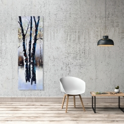 Toile 20 x 60 - Arbres gelés