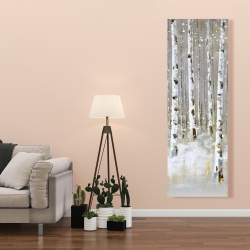 Toile 20 x 60 - Forêt de bouleaux en hiver