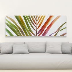 Canvas 20 x 60 - Watercolor tropical palm leave