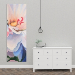 Canvas 20 x 60 - Pastel colored flower