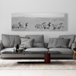 Toile 20 x 60 - Zèbres dans la savane
