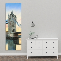 Canvas 20 x 60 - Sunset on the london bridge