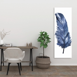 Canvas 20 x 60 - Blue feather