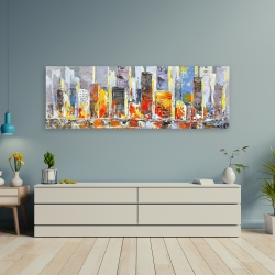 Canvas 20 x 60 - Color splash cityscape