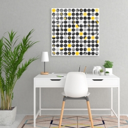 Canvas 24 x 24 - Abstract grunge circles
