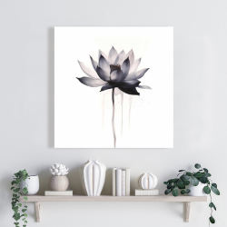 Toile 24 x 24 - Fleur aquarelle