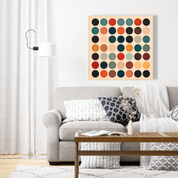Toile 24 x 24 - Armée de cercles