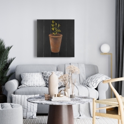 Canvas 24 x 24 - Plant of marjolaine