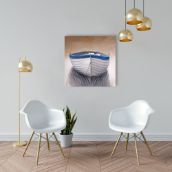 Canvas 24 x 24 - Canoe boat