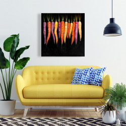 Canvas 24 x 24 - Carrots varieties