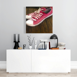 Canvas 24 x 24 - Pink sneakers