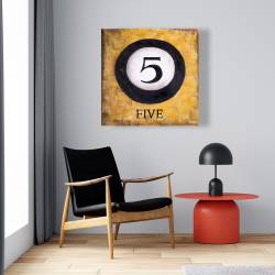 Canvas 24 x 24 - Billiard ball no5