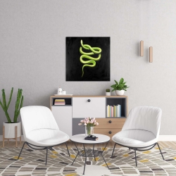 Canvas 24 x 24 - Green snake