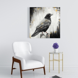 Canvas 24 x 24 - Crow bird