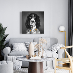 Canvas 24 x 24 - Beautiful english springer spaniel