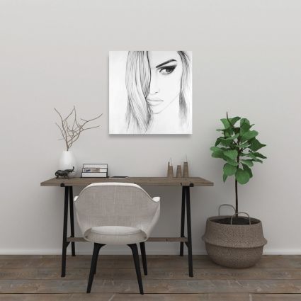 Black & white portrait