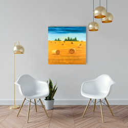 Toile 24 x 24 - Paysage de la campagne