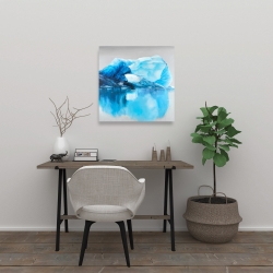 Canvas 24 x 24 - Iceland icebergs