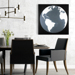 Toile 24 x 24 - Vue satellite de la terre