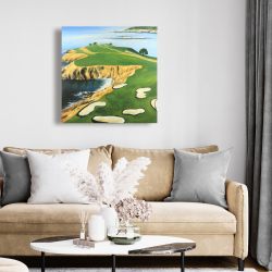Canvas 24 x 24 - Pebble beach golf links
