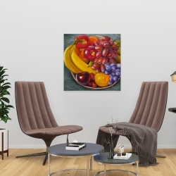 Canvas 24 x 24 - Bowl of fruits