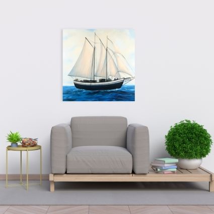Sailingboat by a sunny day