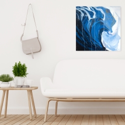 Toile 24 x 24 - Vague abstraite en mouvement