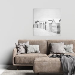 Canvas 24 x 24 - Beach cabins