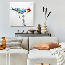 Canvas 24 x 24 - Colorful woodpecker