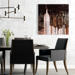 Canvas 24 x 24 - The empire city of newyork