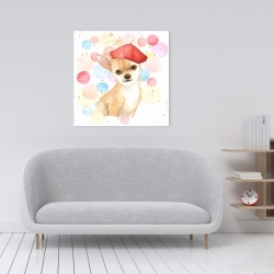 Canvas 24 x 24 - Chihuahua dog artist