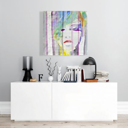 Abstract colorful portrait