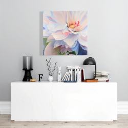 Canvas 24 x 24 - Pastel colored flower