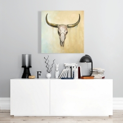 Canvas 24 x 24 - Cow skull