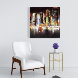 Canvas 24 x 24 - Cityscape by night