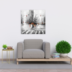 Canvas 24 x 24 - Greyish flatiron building