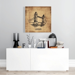 Canvas 24 x 24 - Tower bridge illustration