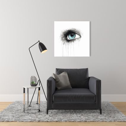 Blue eye in watercolor