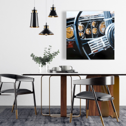 Canvas 24 x 24 - Vintage car interior