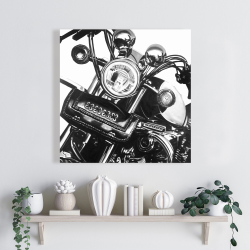 Toile 24 x 24 - Moto réaliste