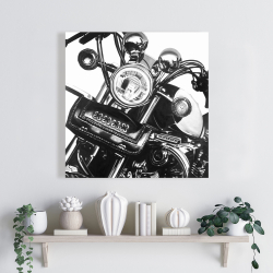 Canvas 24 x 24 - Realistic motorcycle