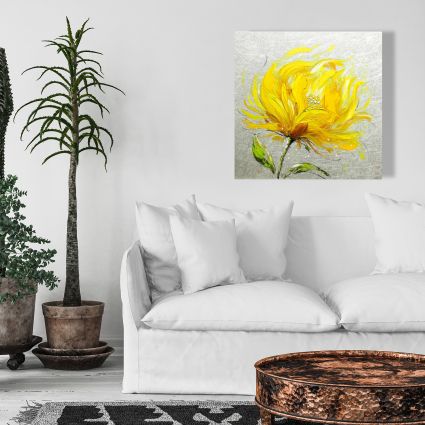 Yellow fluffy flower