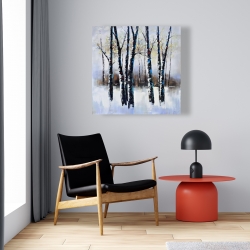Toile 24 x 24 - Arbres gelés